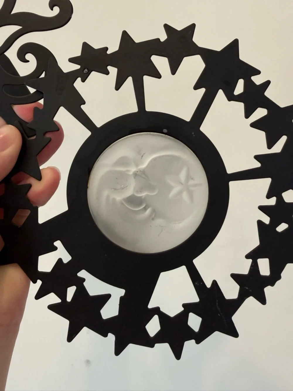 PartyLite Black Sun & Star Metal Wall Accents
